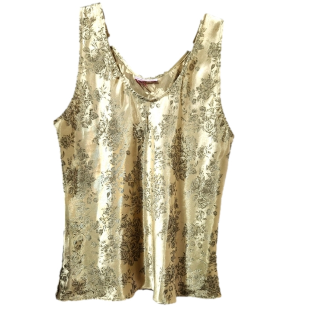 Vintage metallic gold tank